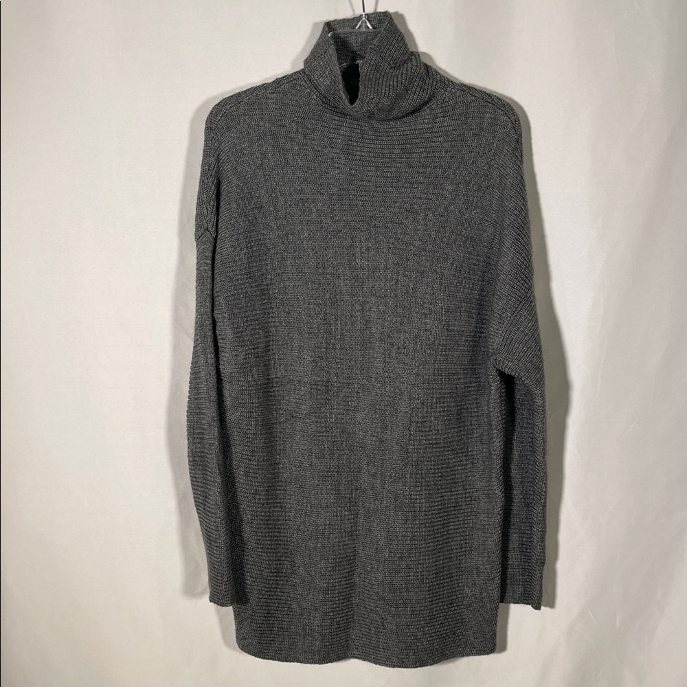 LOVERS + FRIENDS WOMENS GRAY WOOL SWEATER DRESS MEDIUM
